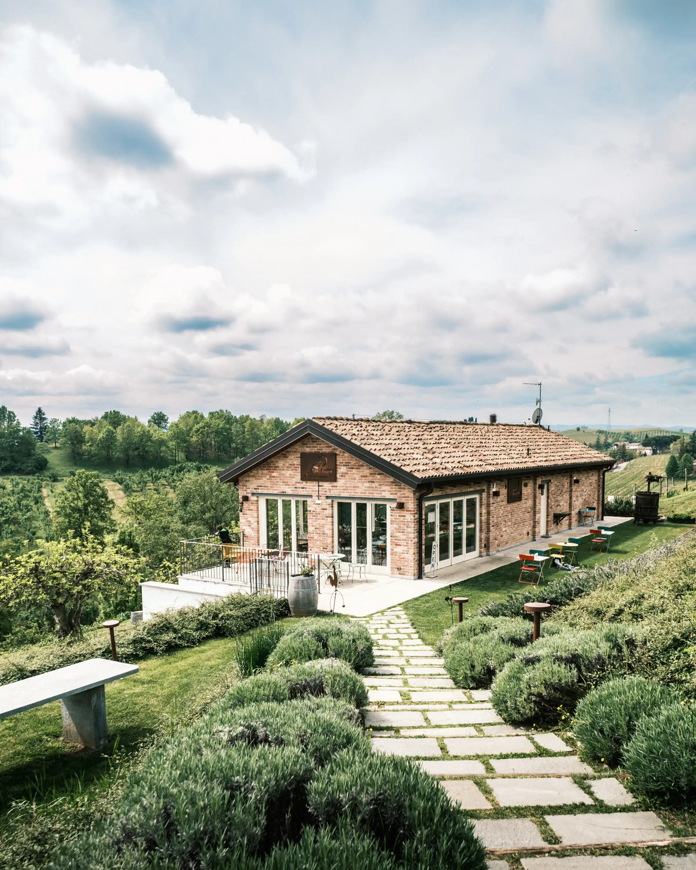 Das Degustationshaus der Cascina La Barbatella